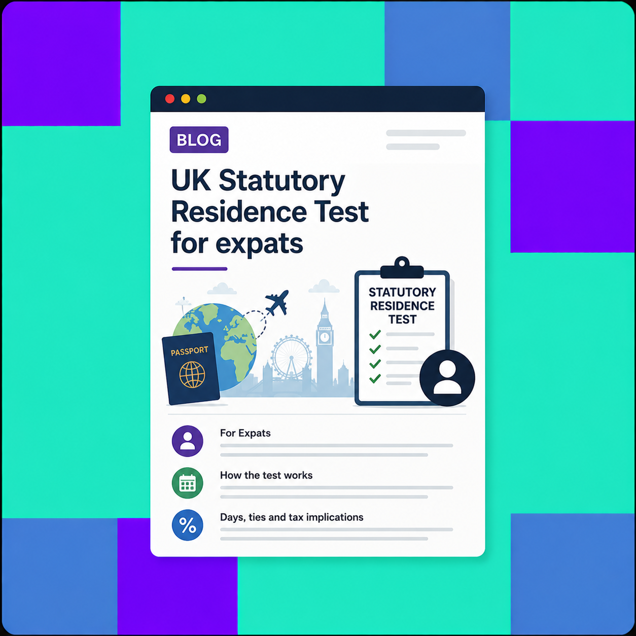 UK Statutory Residence Test For Expats