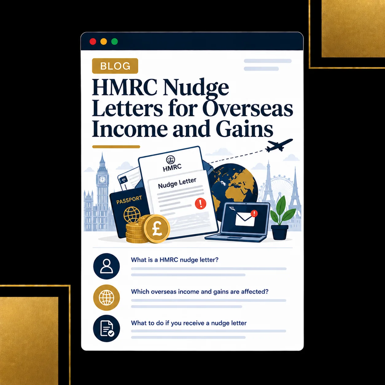 HMRC Nudge Letters for Overseas Income and Gains: What You Need to Know