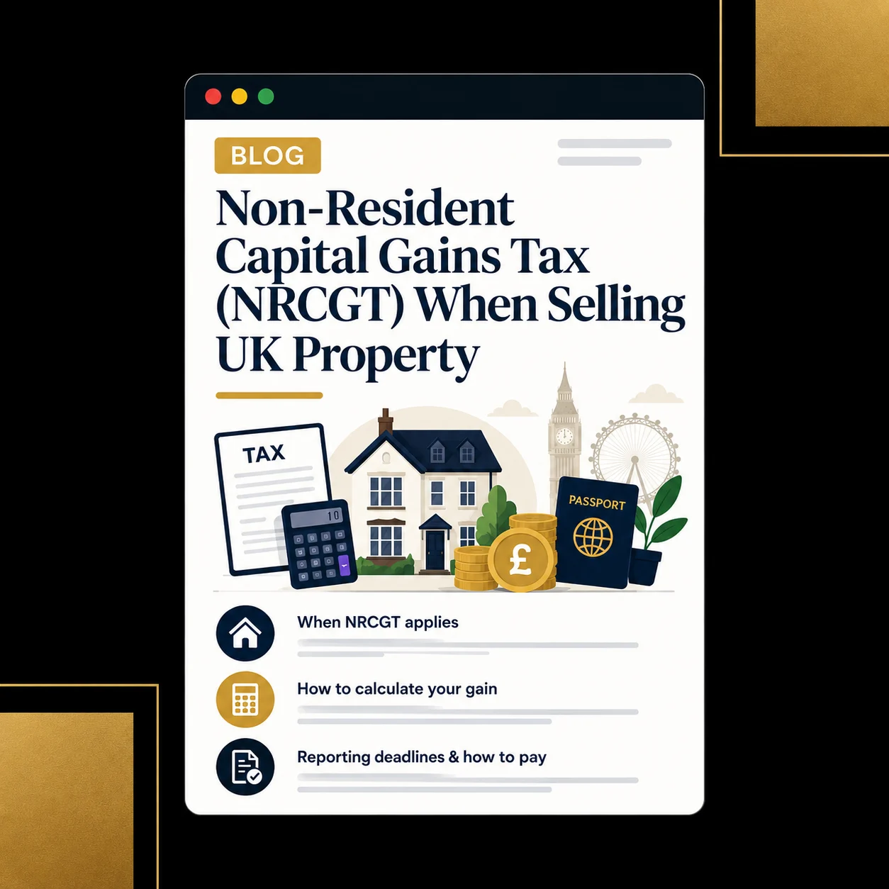 Non-Resident Capital Gains Tax on UK Property: A Complete Guide